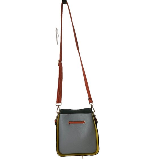 Colorblock Bucket Bag With Adjustable Strap & Drawstring Closure Cross Body - Picture 2 of 16